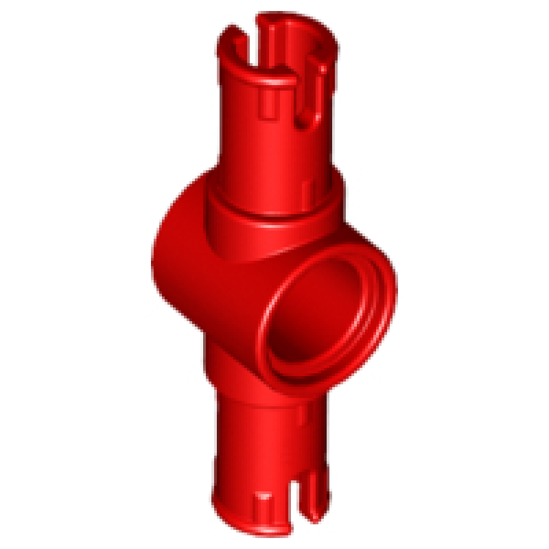 Technic, Pin 3L met pin gat in het midden Red